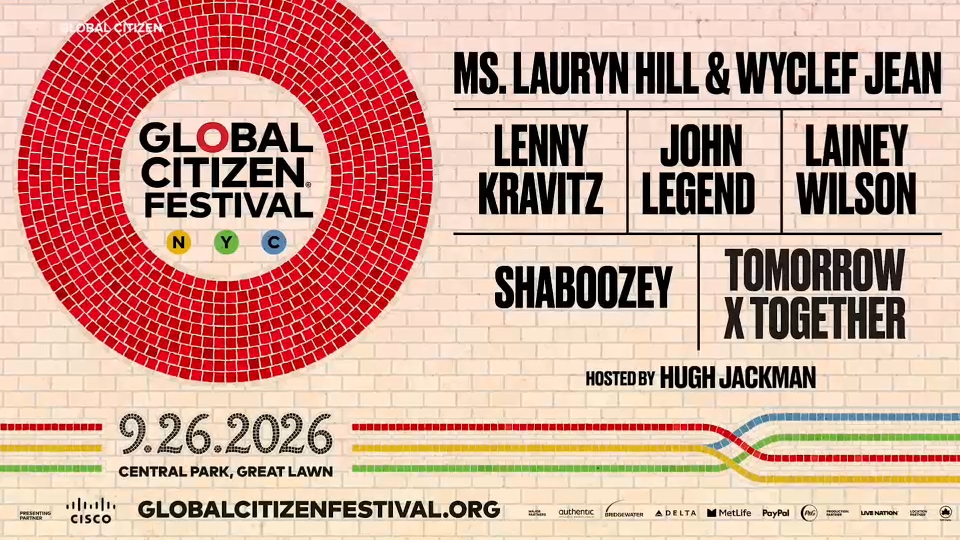 Global Citizen Festival reveals 2026 lineup
