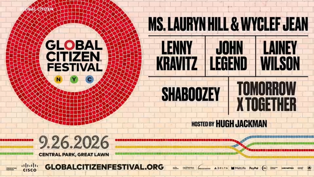 Global Citizen Festival reveals 2026 lineup