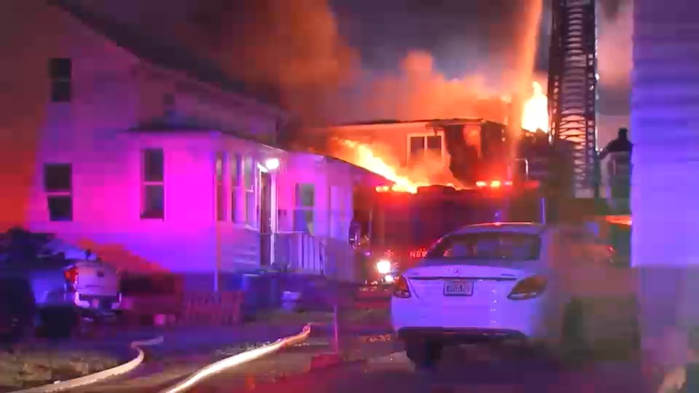Raging overnight fire destroys 2 homes in Belleville, NJ