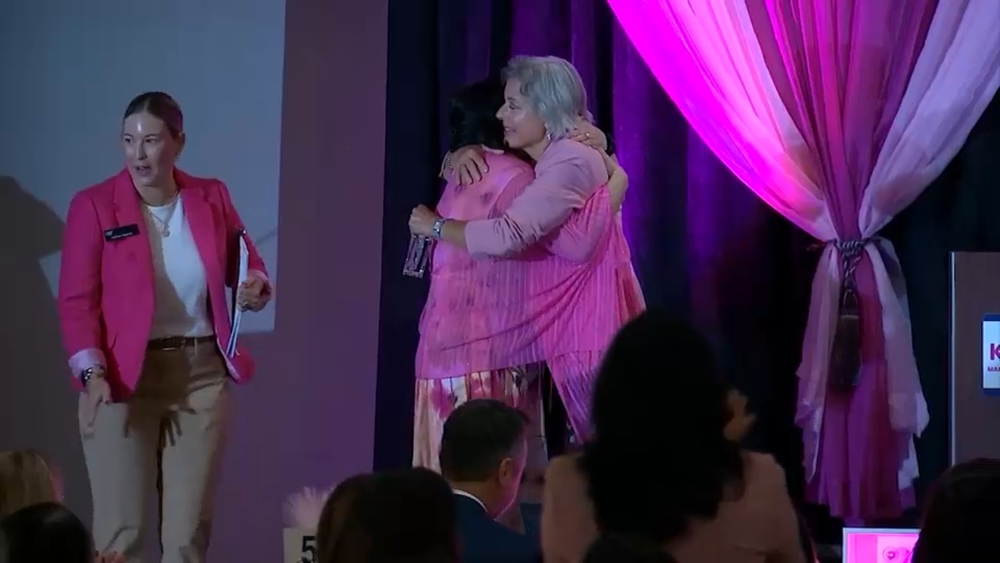 Stacey Sager Award presented to breast cancer survivor