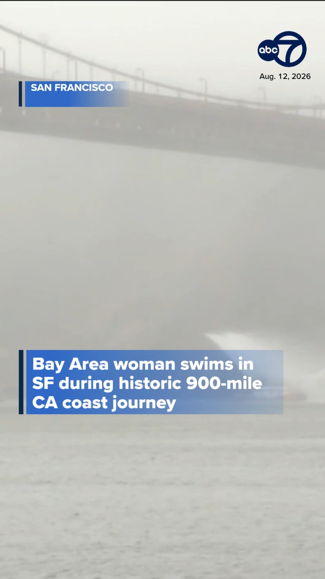 Bay Area woman swims in SF during 900-mile CA coast journey