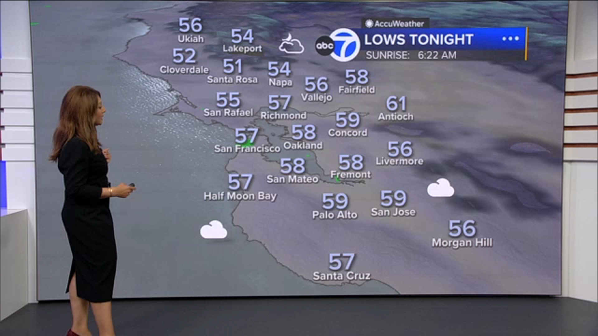 AccuWeather Forecast: Clouds fill in across Bay Area overnight