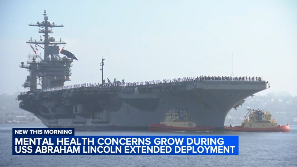 Reports of issues on long-deployed USS Lincoln; new carrier on move