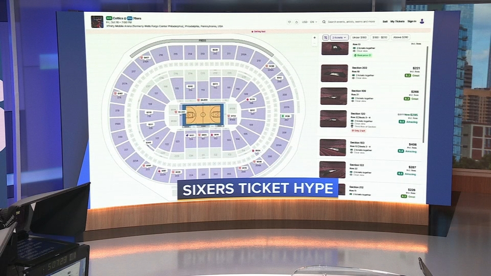 Sixers tickets hype
