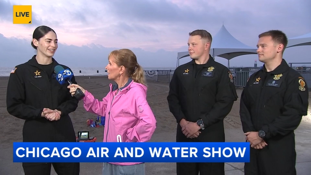 Golden Knights team members speak with ABC7 ahead of Air & Water Show