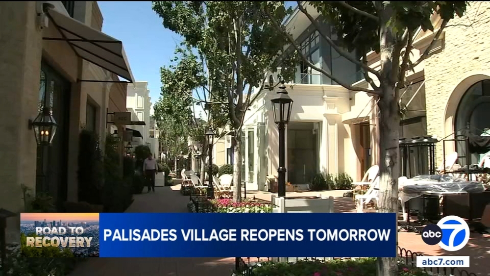 Palisades Village reopens this weekend, marking significant milestone