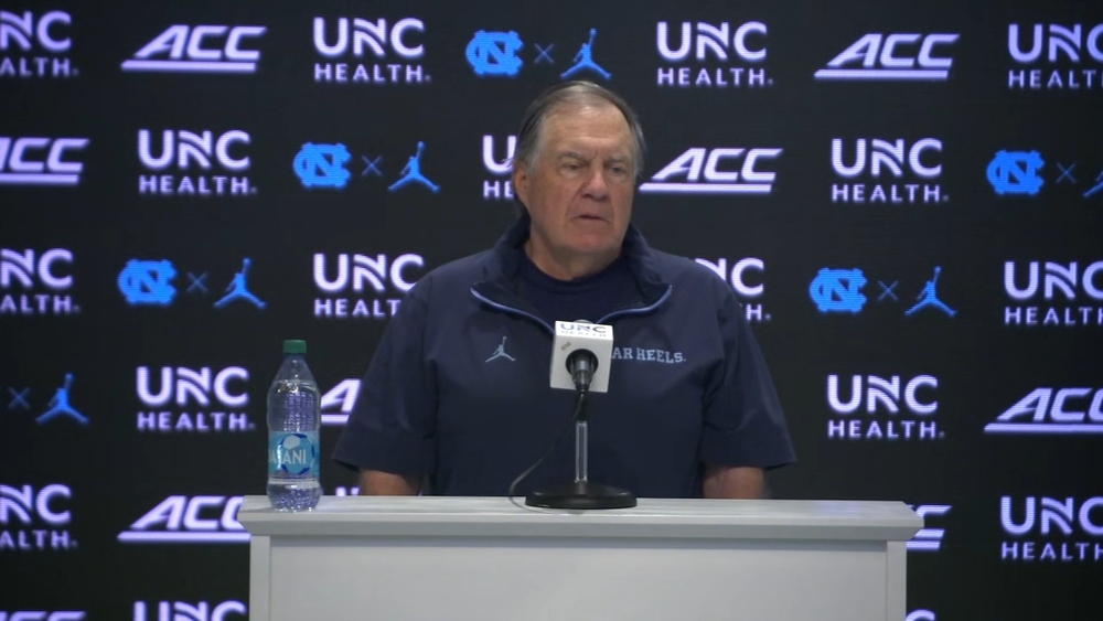 FULL: Belichick talks to media as UNC football camp continues