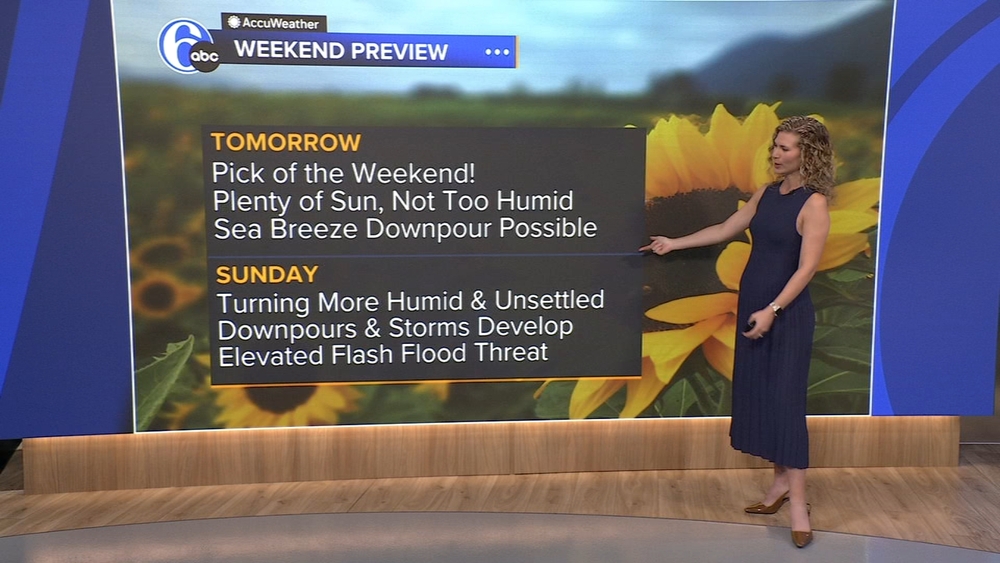 AccuWeather: Passing shower possible south today