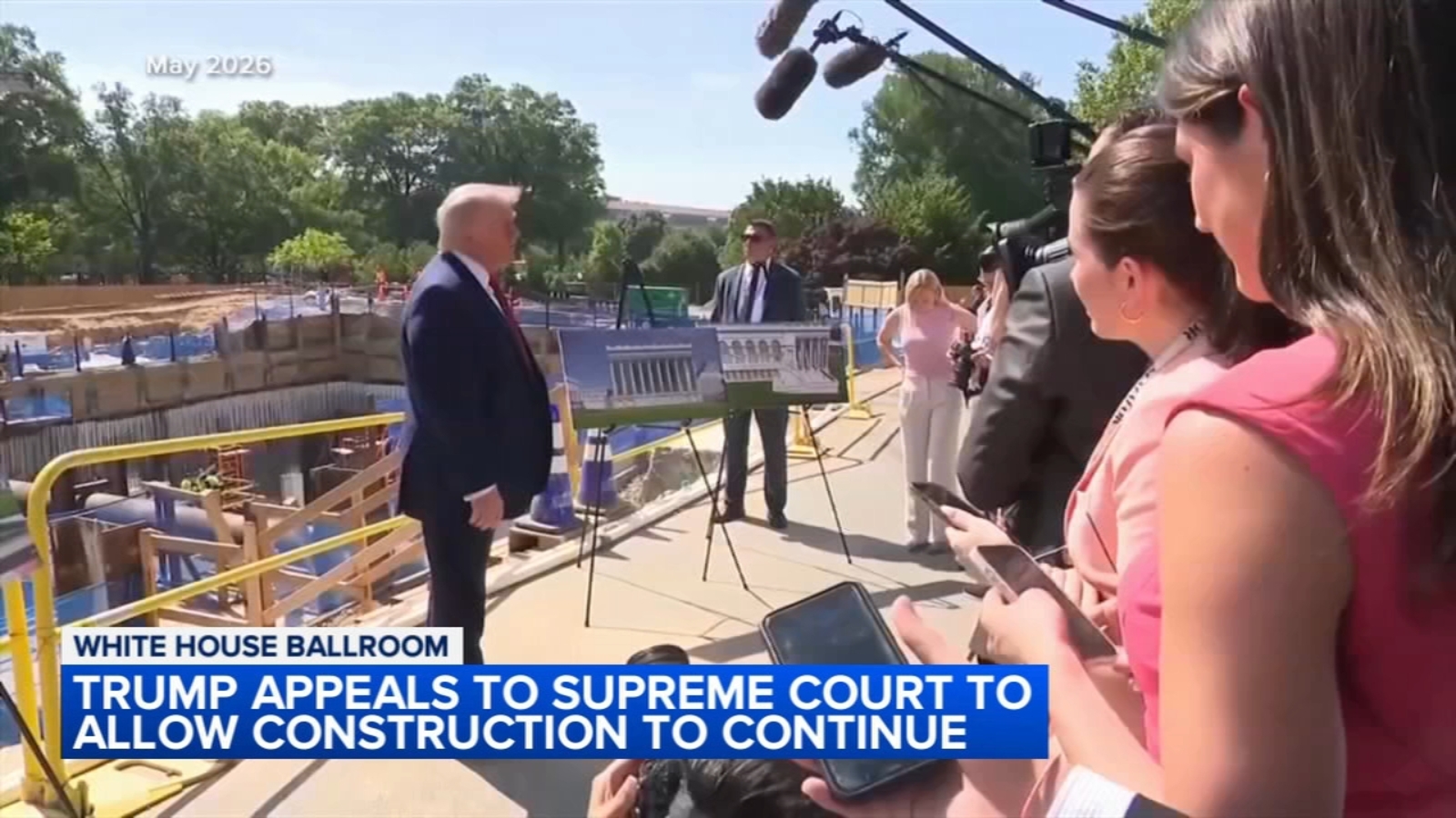 Trump admin says White House ballroom ‘beyond the point of no return’ in Supreme Court appeal