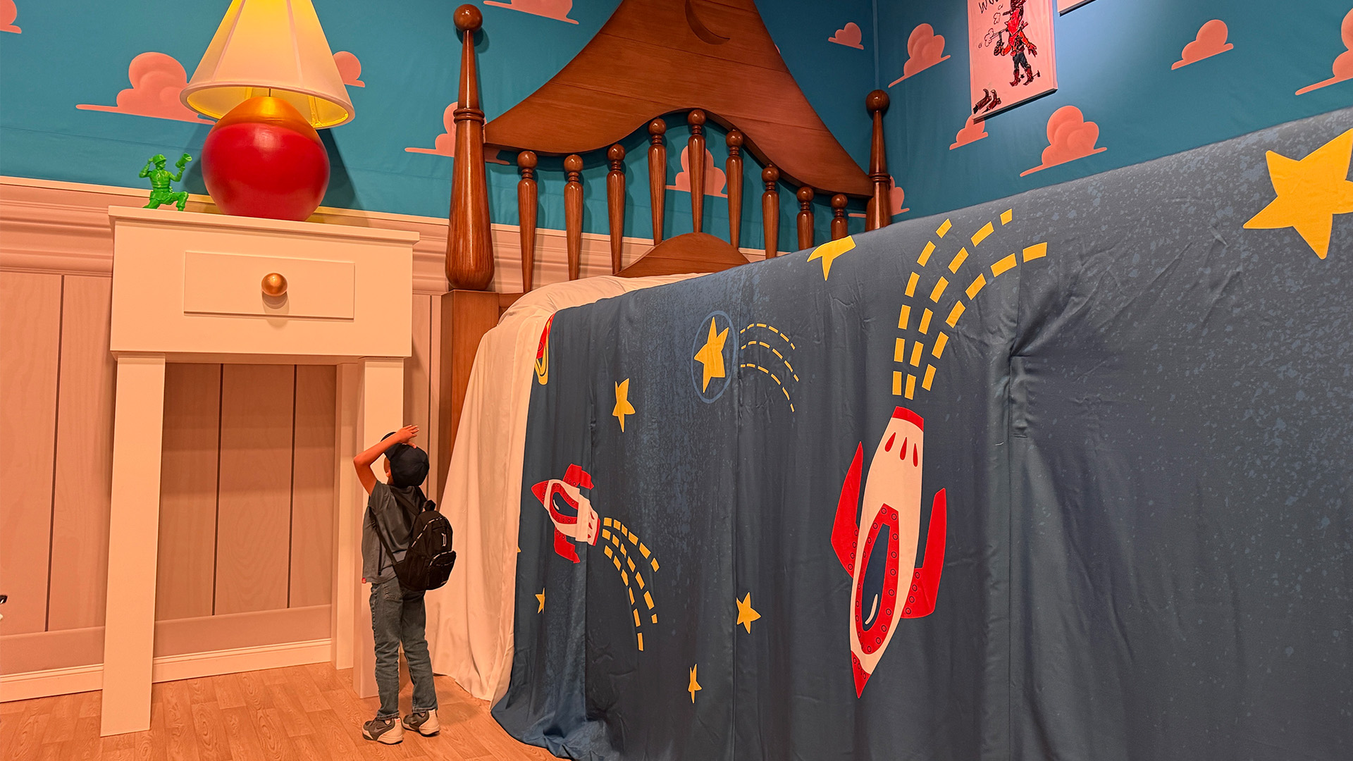 This undated image shows an immersive "Toy Story" exhibition.