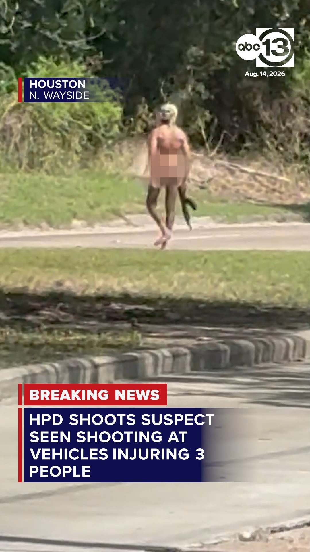 HPD shoots suspect in thong shooting at vehicles, injures 3.