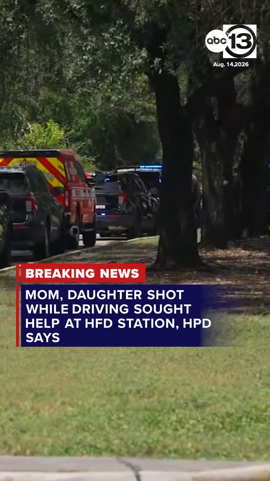 Mom, daughter shot while driving sought help at HFD station, HPD says