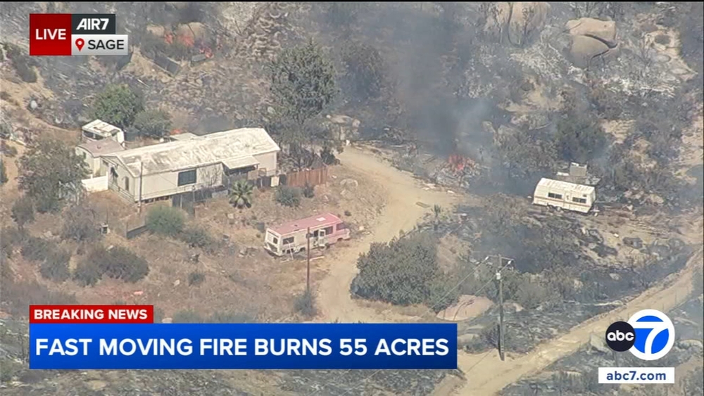 Brush fire burning in Riverside County prompts evacuations