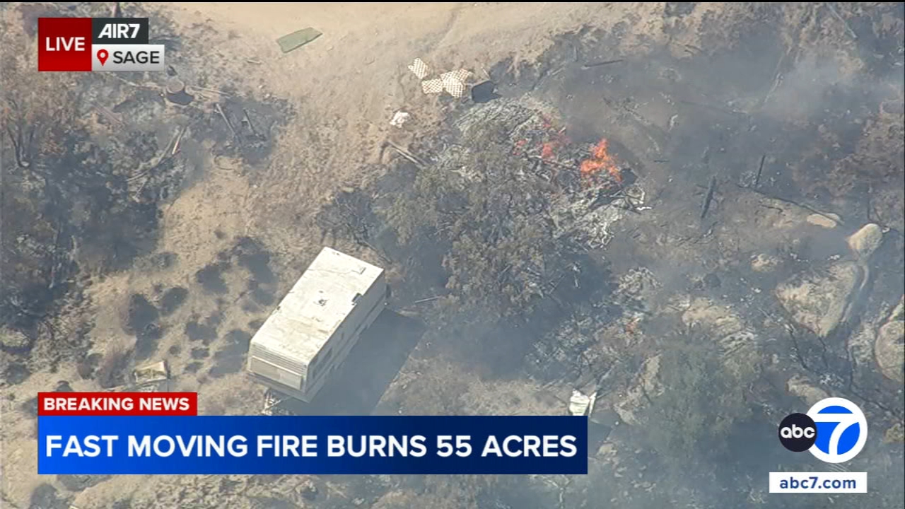 Fast-moving brush fire prompts evacuation orders in Riverside County