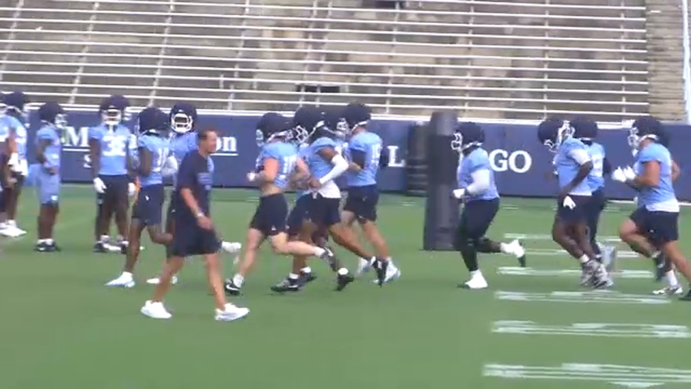 At UNC football practice, players keep focus on getting better