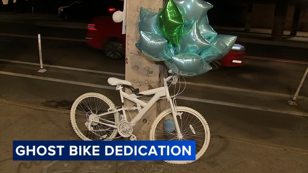 Community honors bicyclist killed on Aramingo Ave. with memorial ride, ghost bike dedication