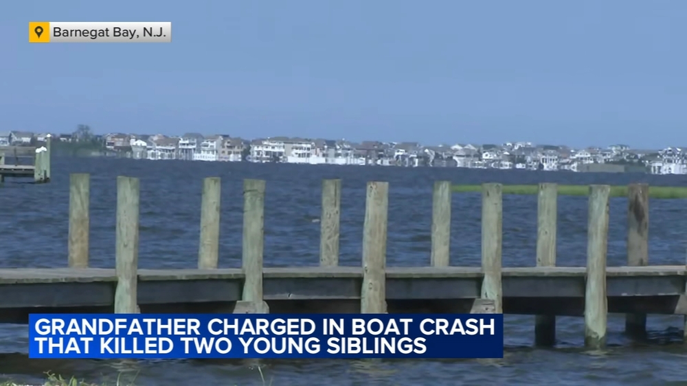 Grandfather charged in boating crash that killed 2 children in Barnegat Bay