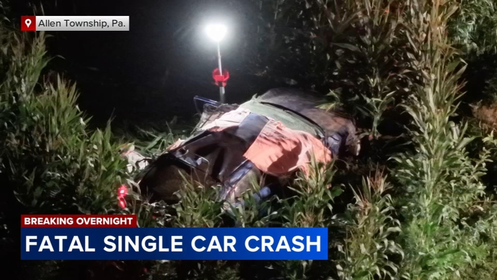 Driver killed in single-car crash in Lehigh Valley