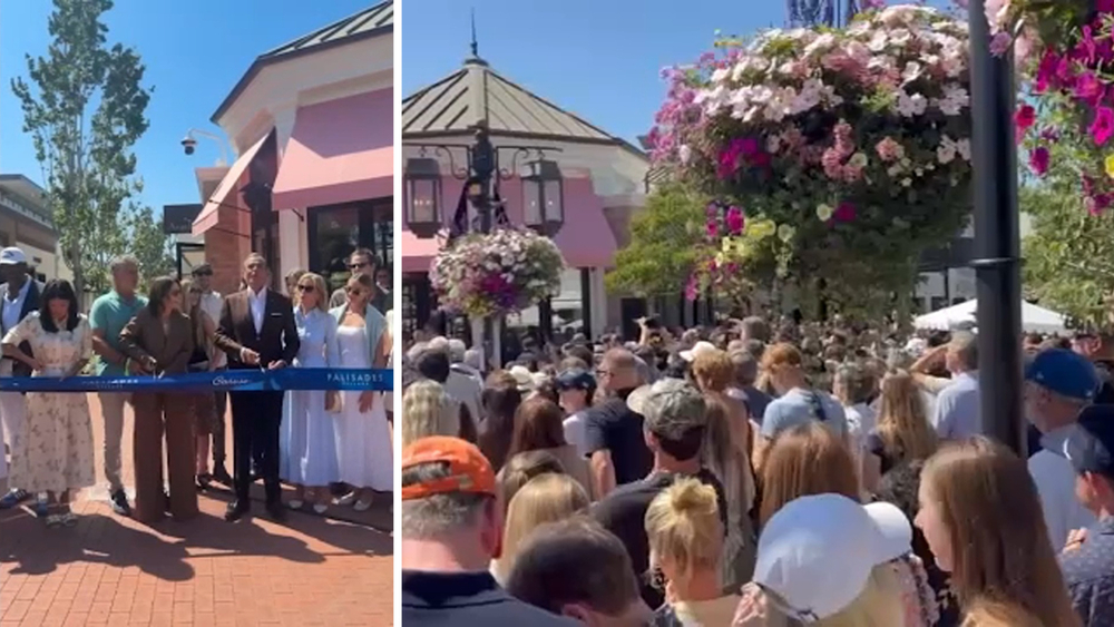 Hundreds gather for grand reopening of Palisades Village after fire