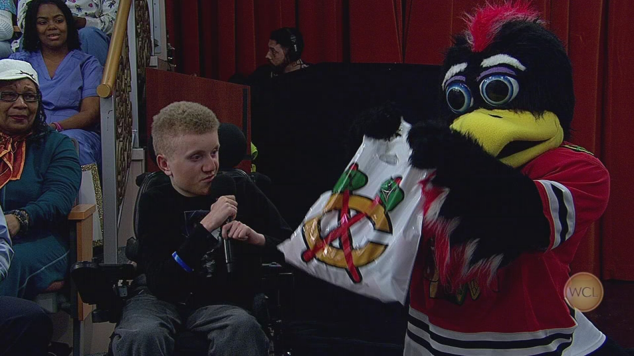 A surprise for Riverside teen Ethan Tkalec