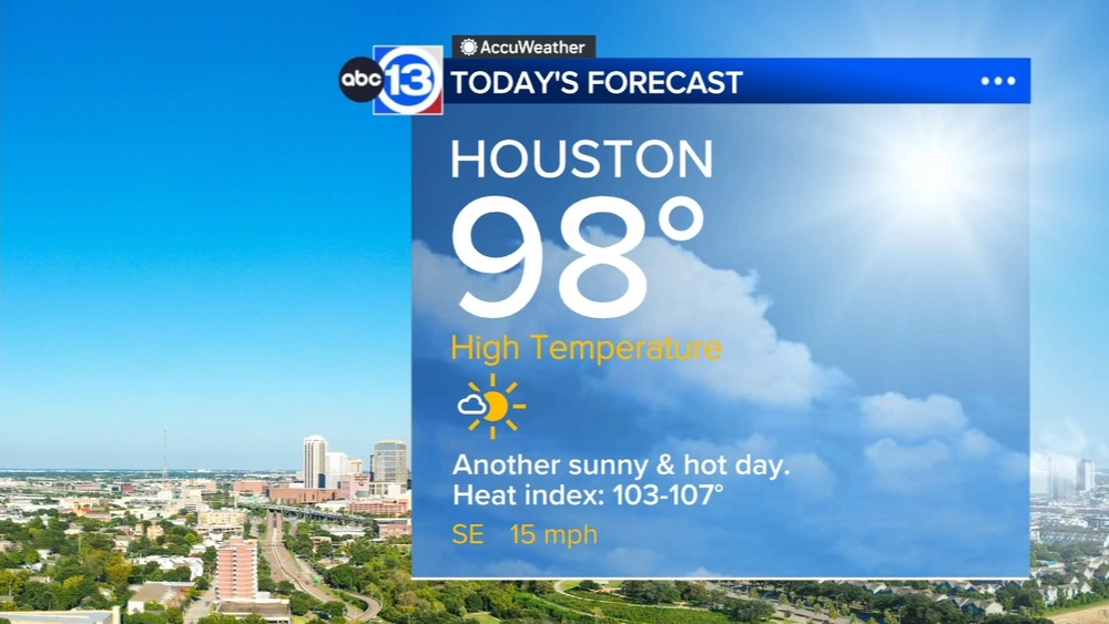 Sunny and hot days continue into next week