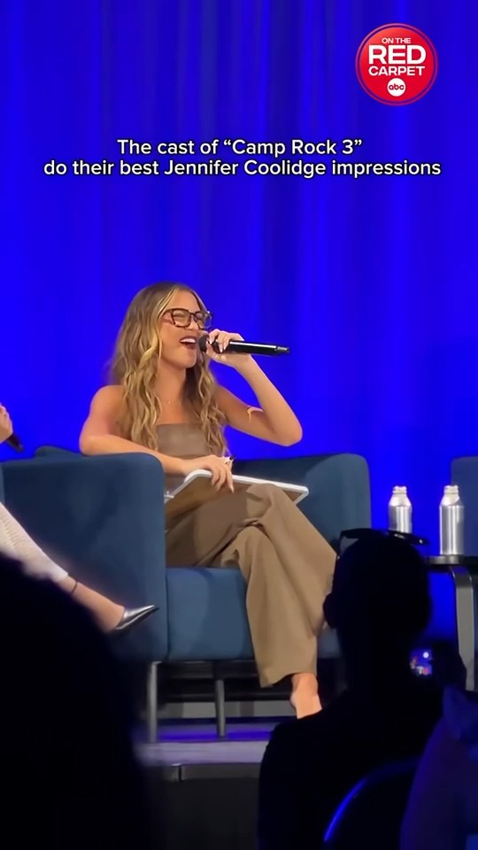 "Camp Rock 3" cast show off their Jennifer Coolidge impressions at D23