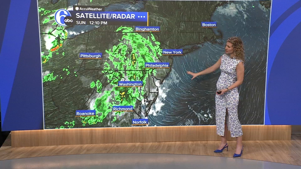 Meteorologist Payton Domschke with the AccuWeather forecast during Action News at Noon on August 16