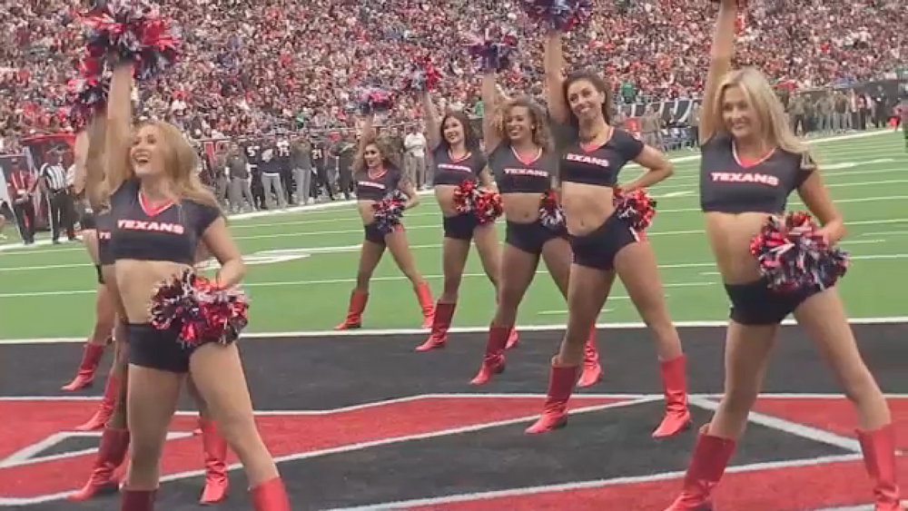 Houston Texans Cheerleaders celebrate 25th anniversary season