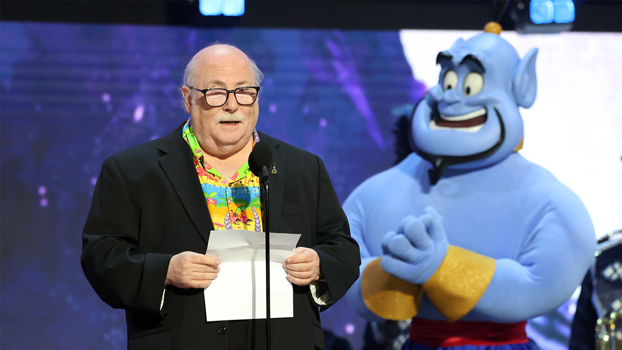 Disney Legends award recipient Eric Goldberg speaks onstage at D23 on August 16, 2026 in Anaheim, California.