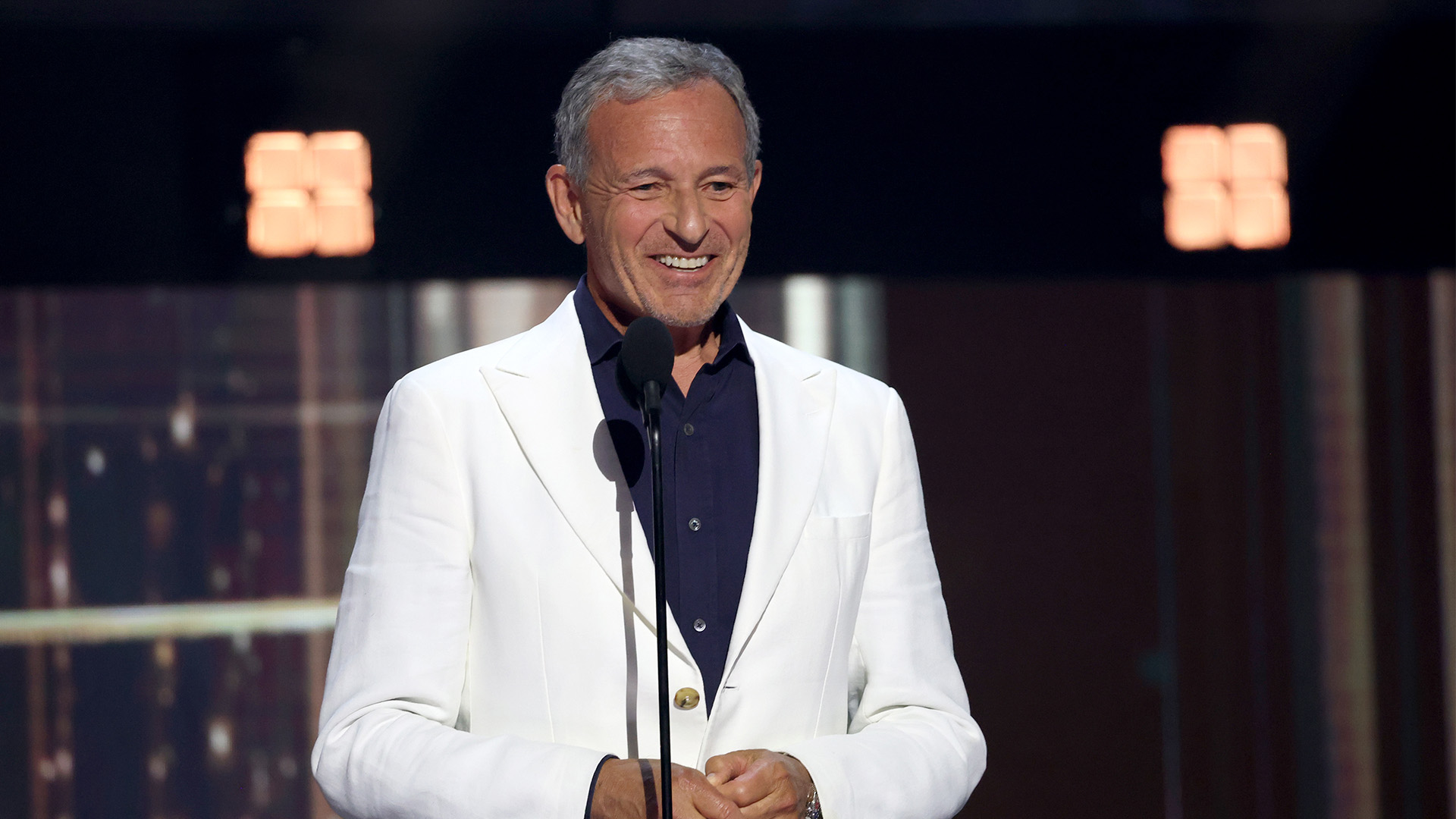 Disney Legends award recipient Bob Iger, former CEO of The Walt Disney Company, is seen onstage at D23 on August 16, 2026 in Anaheim, California.