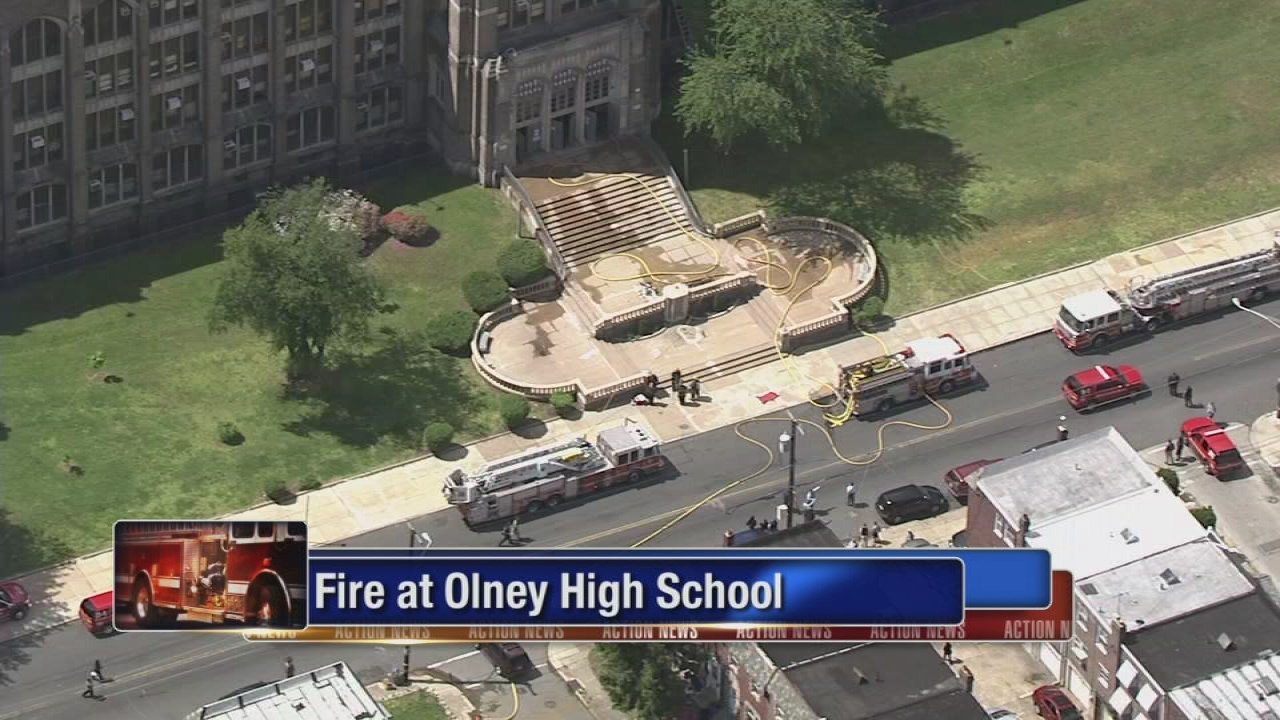 Fire erupts in bathroom of Olney Charter High School