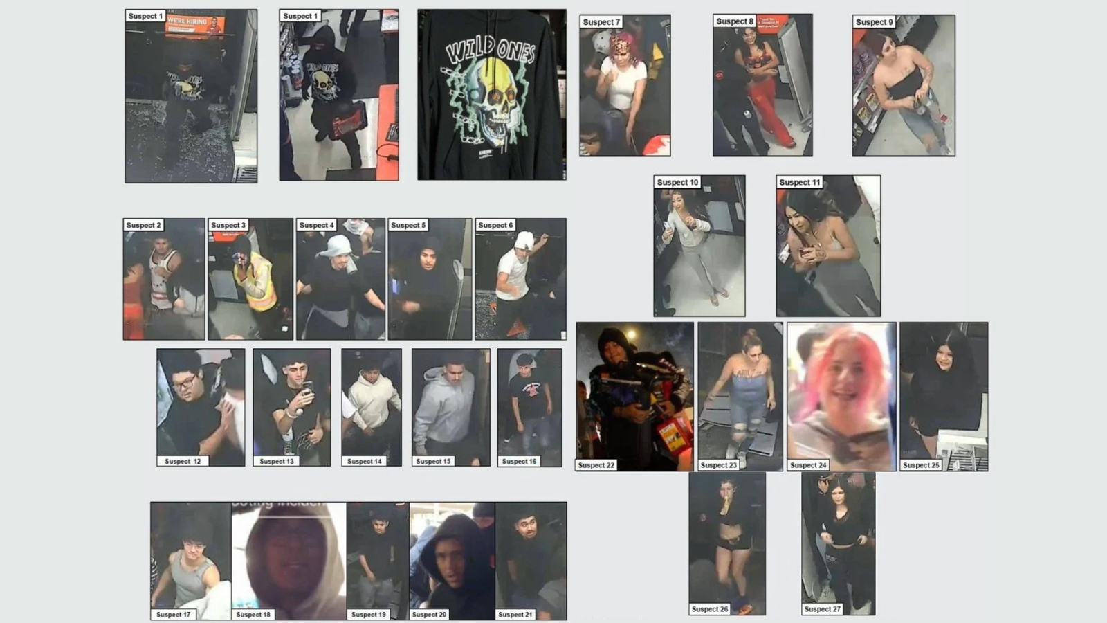 Los Angeles Sheriff’s Department shares photos of 27 suspects wanted in East L.A. AutoZone break-ins Los Angeles Sheriff’s Department shares photos of 27 suspects wanted in East L.A. AutoZone break-ins
