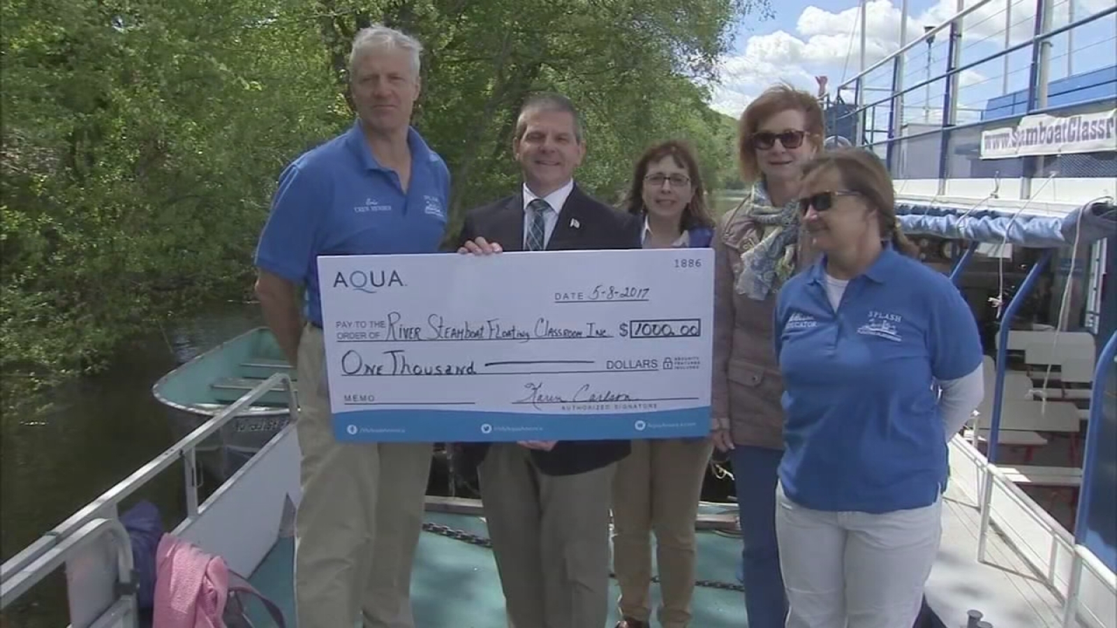 Aqua New Jersey donation for kids 6abc Philadelphia