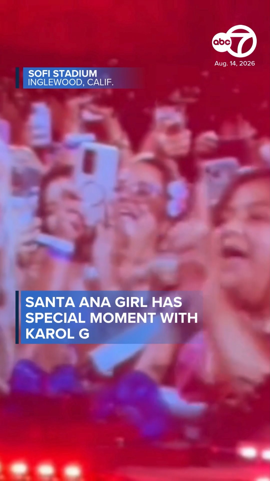 Santa Ana girl has special moment with Karol G at LA concert
