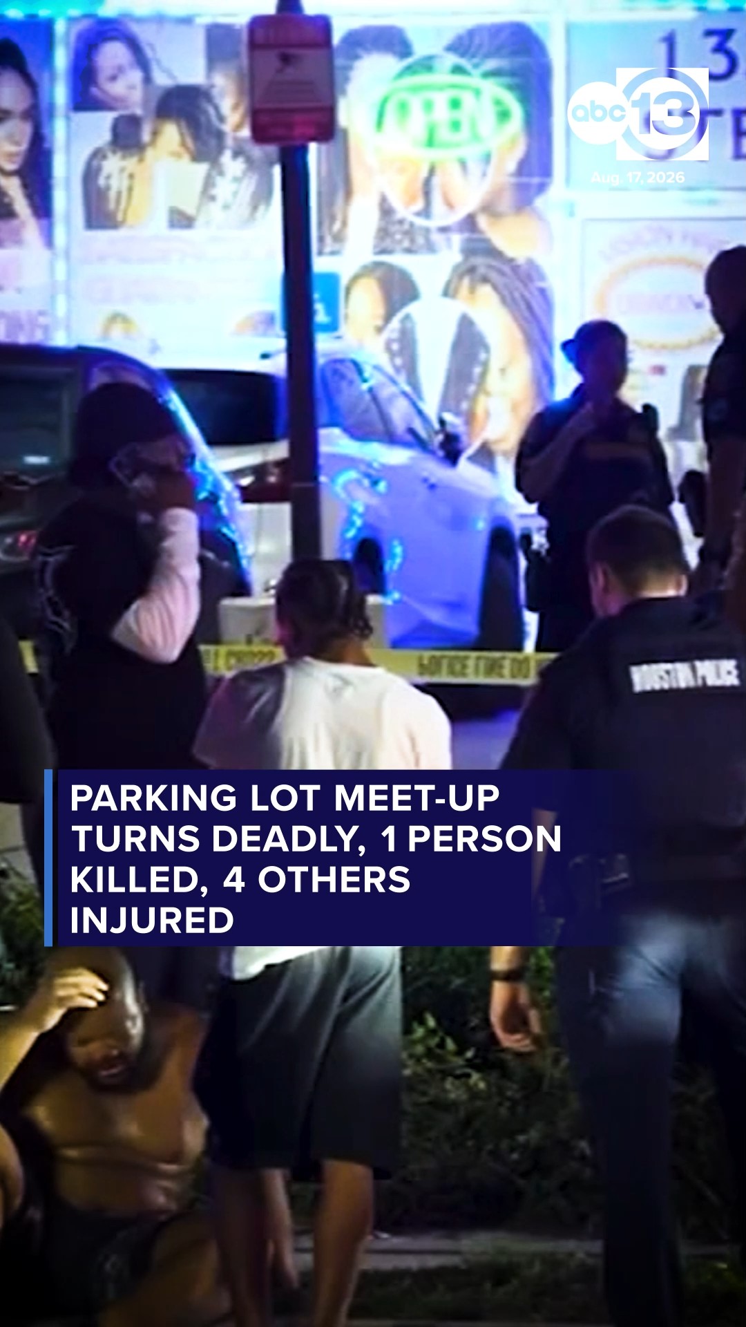 Man killed, 4 injured in shooting at SE Houston gas station gathering