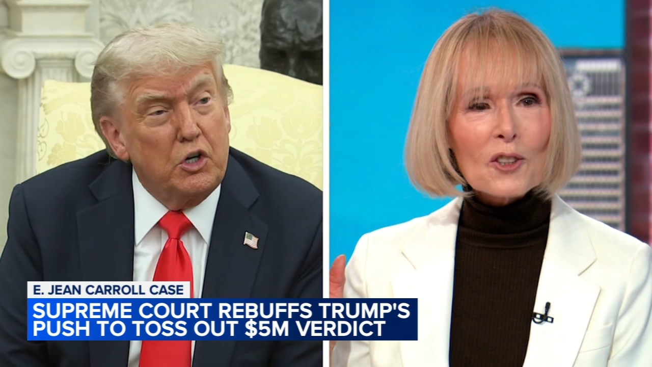 Supreme Court again rebuffs Trump's push to toss out $5M verdict in E. Jean Carroll case