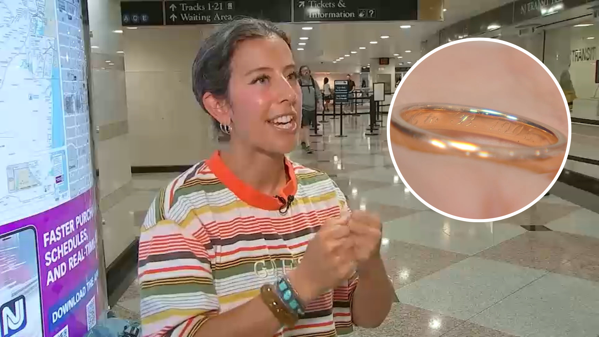 NJ Transit worker helps reunite woman with lost wedding band