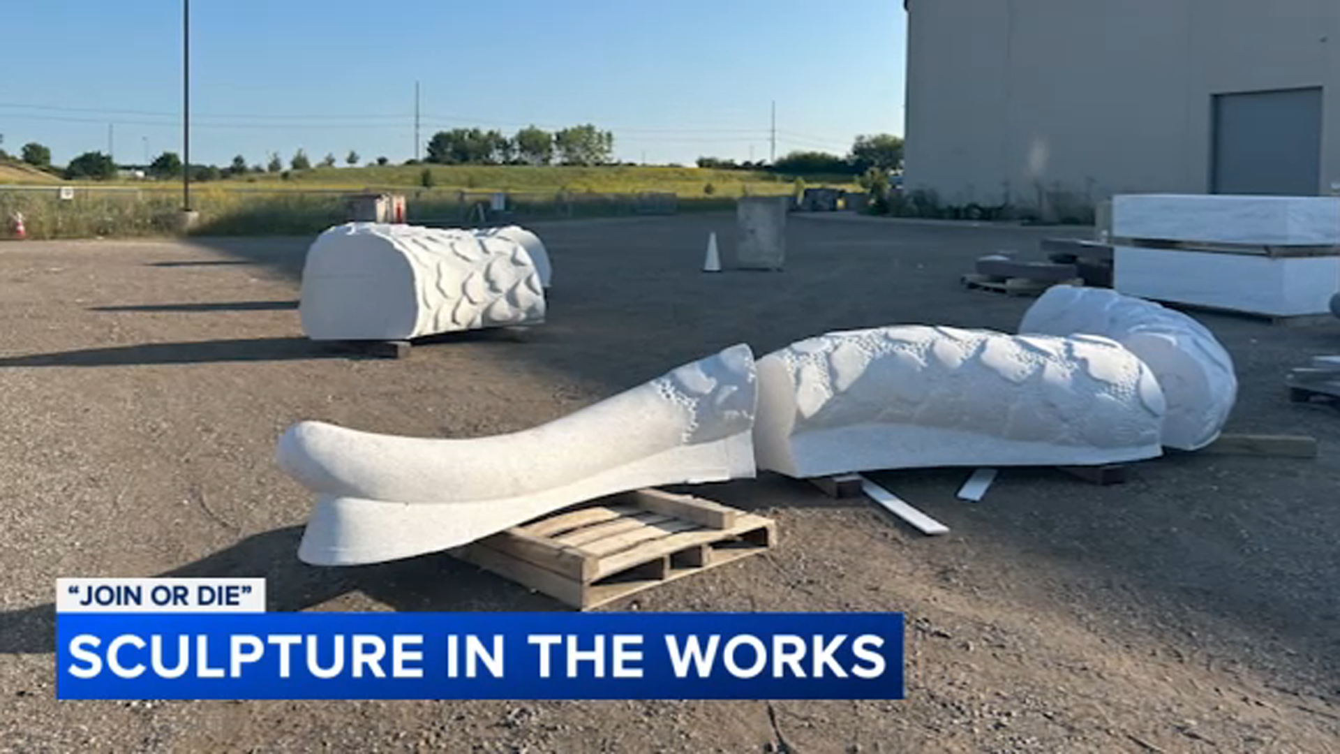 Plans move forward for giant "Join, or Die" sculpture