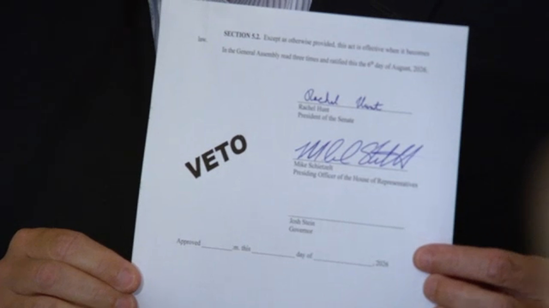 Governor Stein Vetoes Election Reform Bill, Citing Voting Rights Concerns