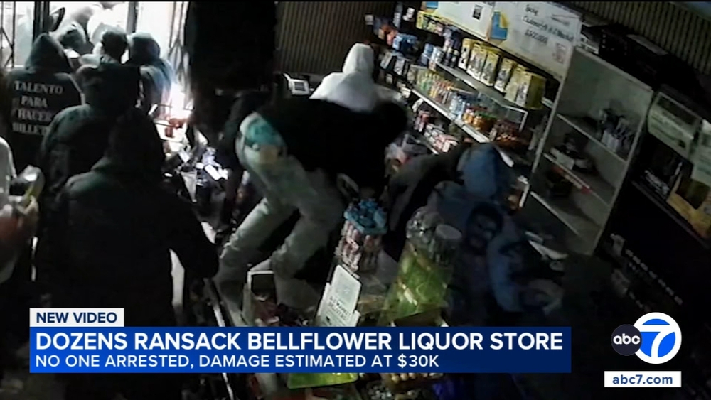 Masked group ransacks Bellflower liquor store during street takeover