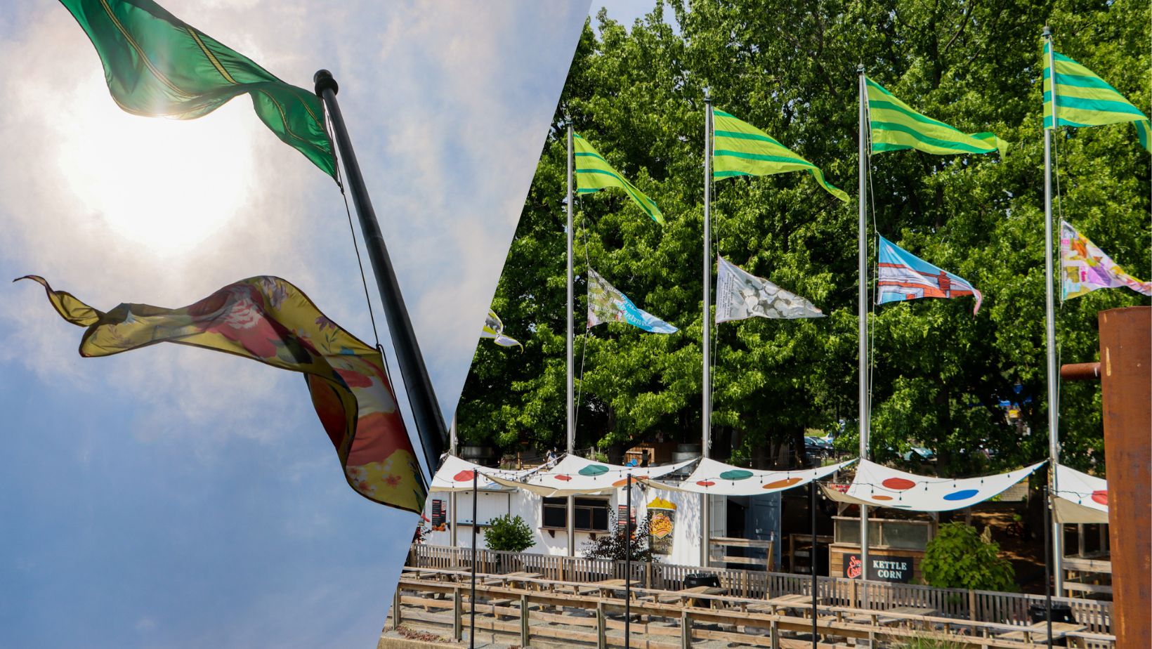 Unique flags share important stories at Spruce Street Harbor Park