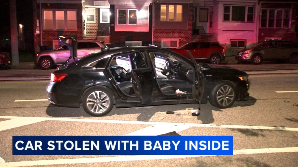 Baby dumped on sidewalk after thief steals car with child inside in East falls
