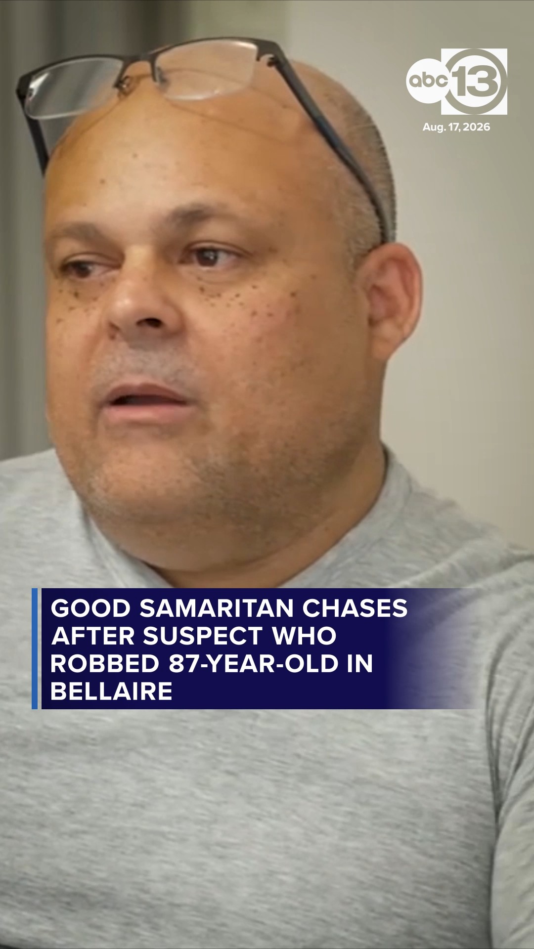 Good Samaritan chases after suspect who robbed 87-year-old in Bellaire