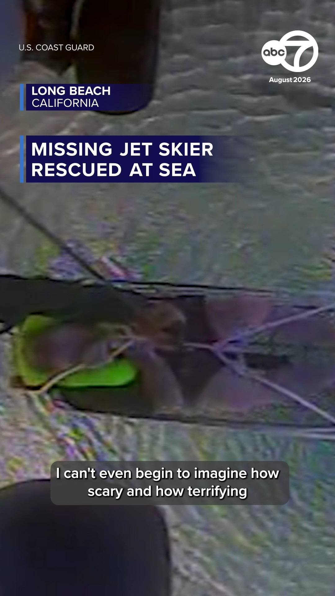 Missing jet skier rescued at sea