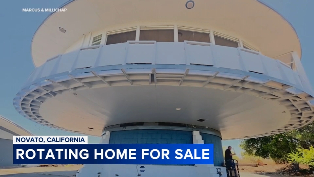 Iconic rotating 'Spaceship House' in California hits the market for first time