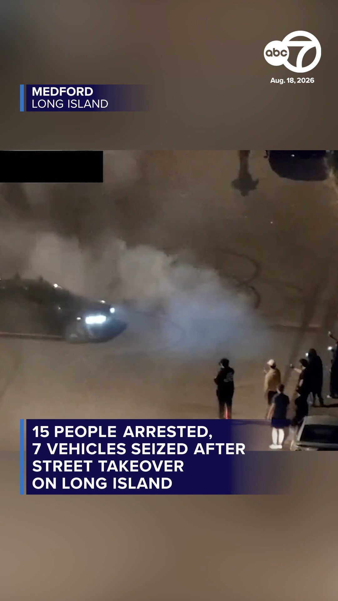 15 arrests, 7 vehicle seizures after street takeover on Long Island
