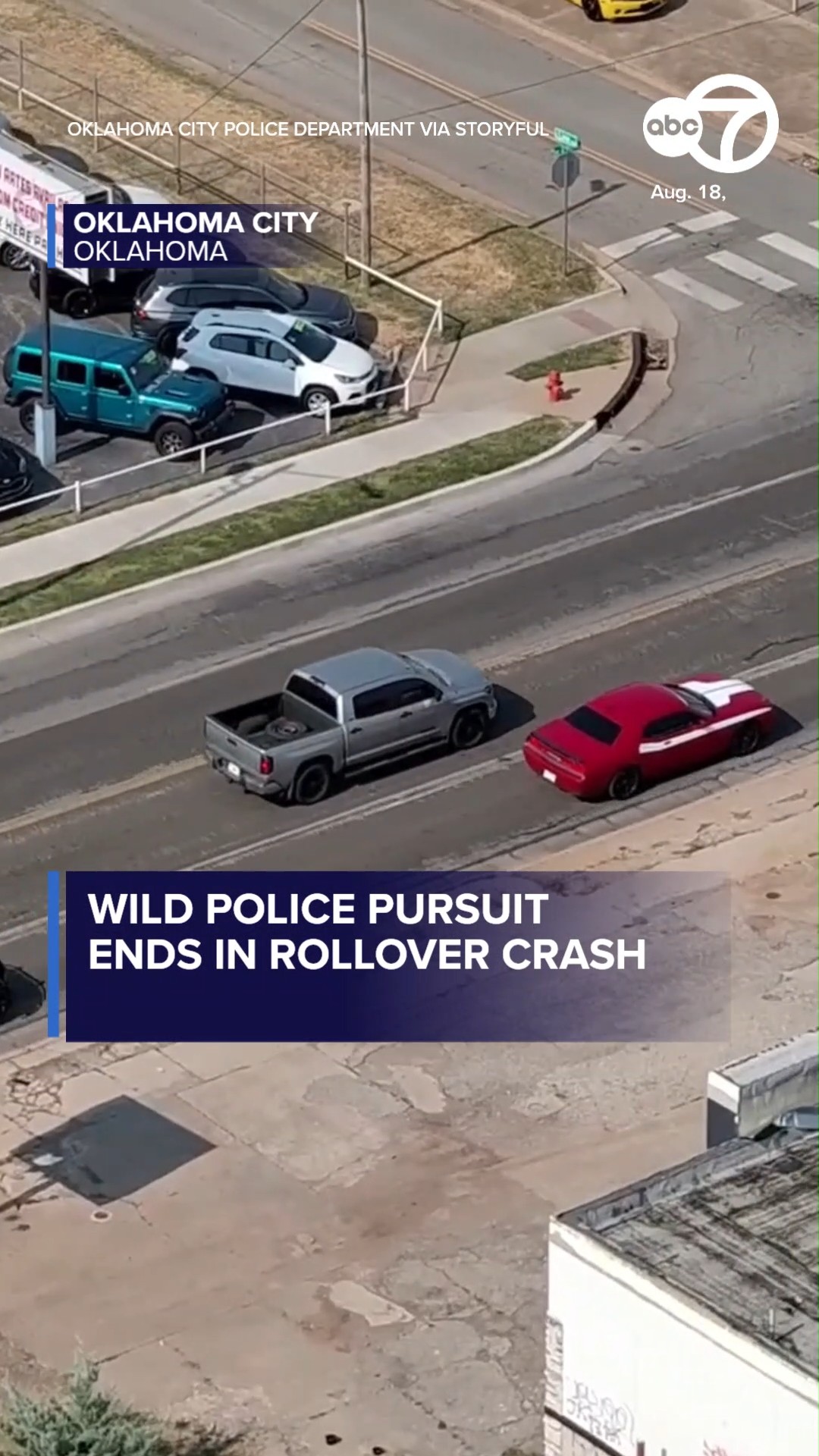 Police Pursuit Ends in Rollover Crash