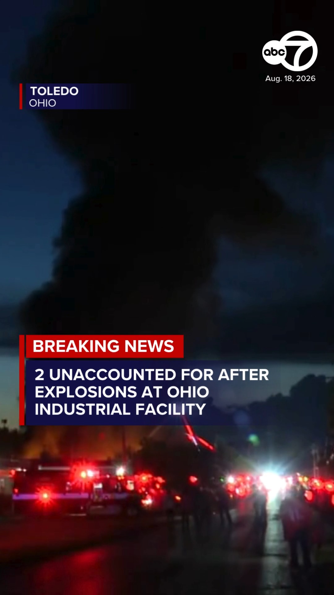 Explosions tear through Ohio facility, 2 unaccounted for: authorities