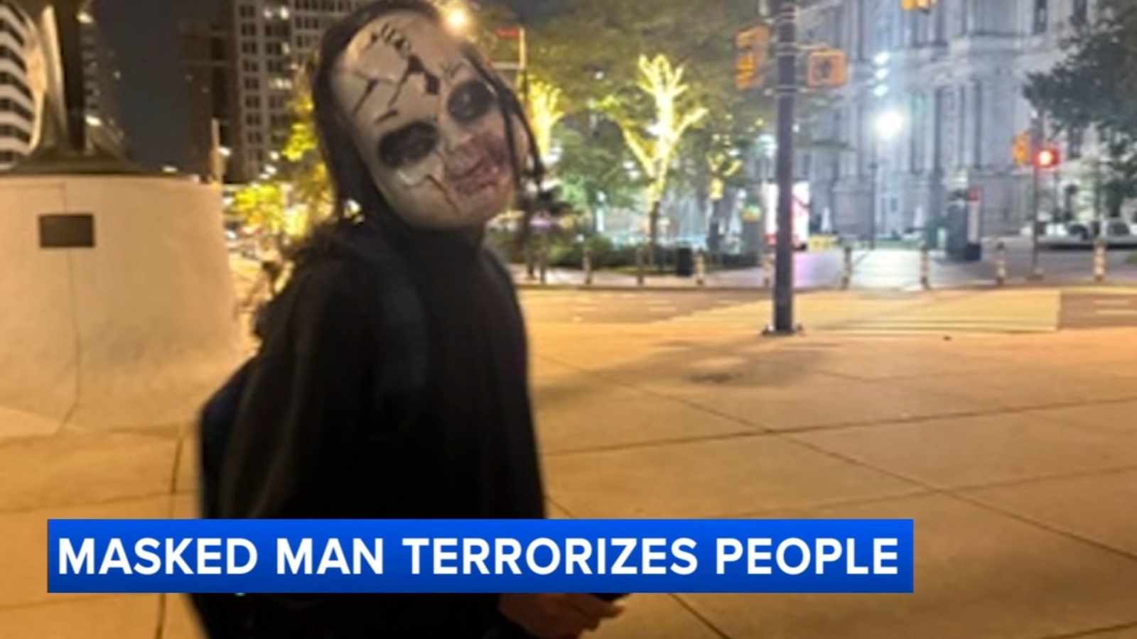 Philadelphia runner recalls encounter with man in creepy mask: 'He's ...