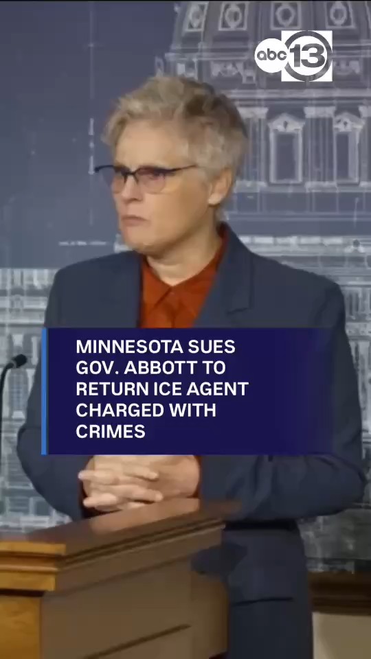 Minnesota sues Gov. Abbott to return ICE agent charged with crimes